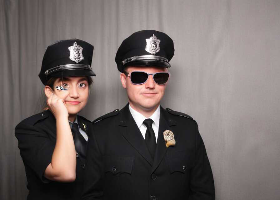 police in photobooth